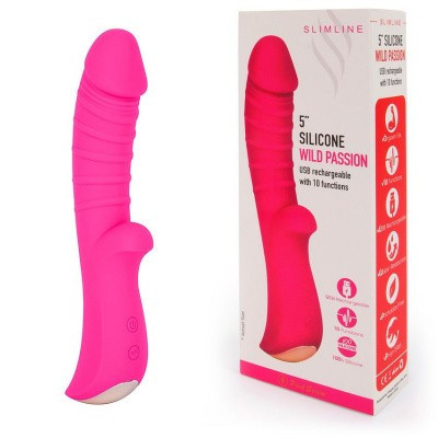 Вибромассажер Wild Passion 5" розовый