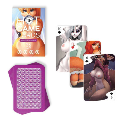 Карты игральные «HOT CARDS ХЕНТАЙ ФУРРИ», 36 карт