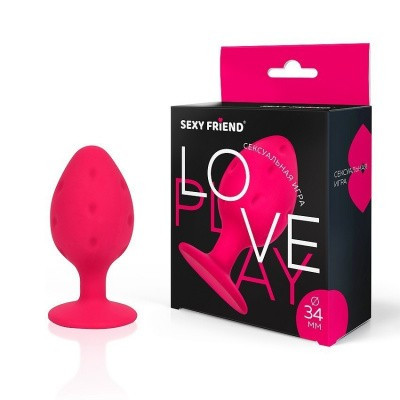 Анальная втулка SEXY  Ø 34 мм, розовая