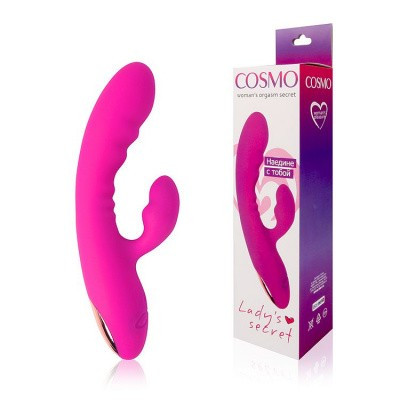 Вибратор кролик COSMO розовый