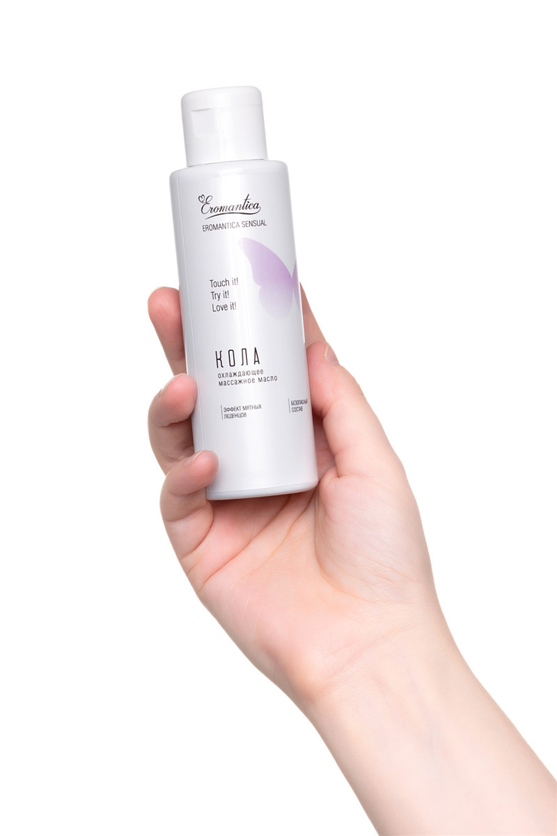 Охлаждающее массажное масло Eromantica «Кола»  110мл