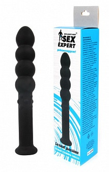 Анальная елочка SEX EXPERT черная большая