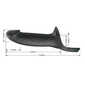 Фаллопротез Jandon 6.6", черный