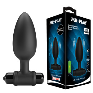 Анальная пробка MR.PLAY Ø38 черная 