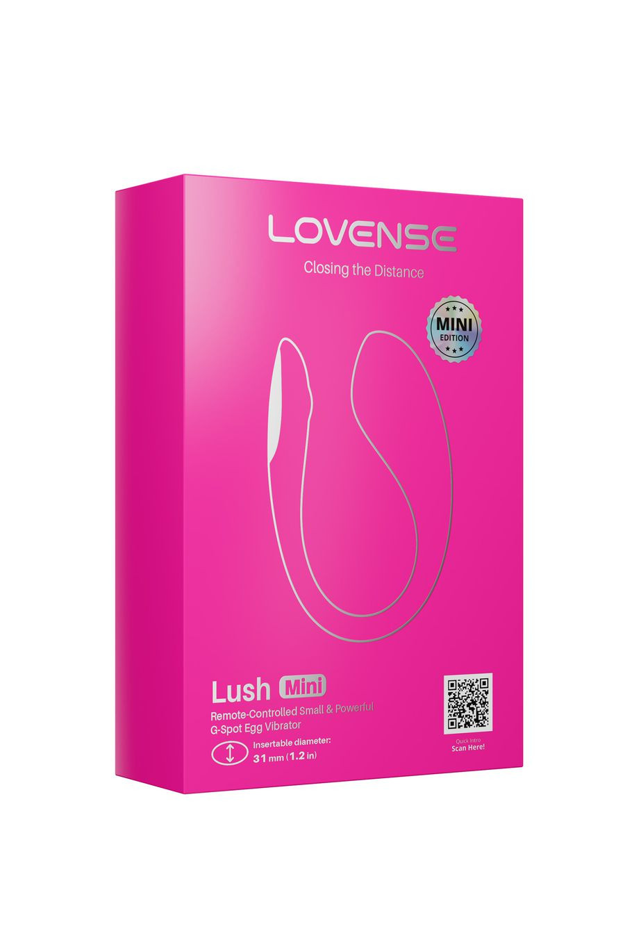 Виброяйцо LOVENSE Lush Mini, розовый
