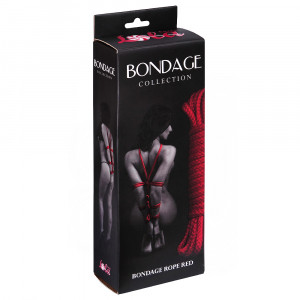 Веревка BONDAGE красная 9 м