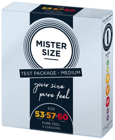 Презервативы MISTER SIZE 53-57-60, 3шт