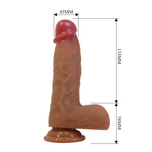 Фаллоимитатор из жидкого силикона Duvall 7,6''