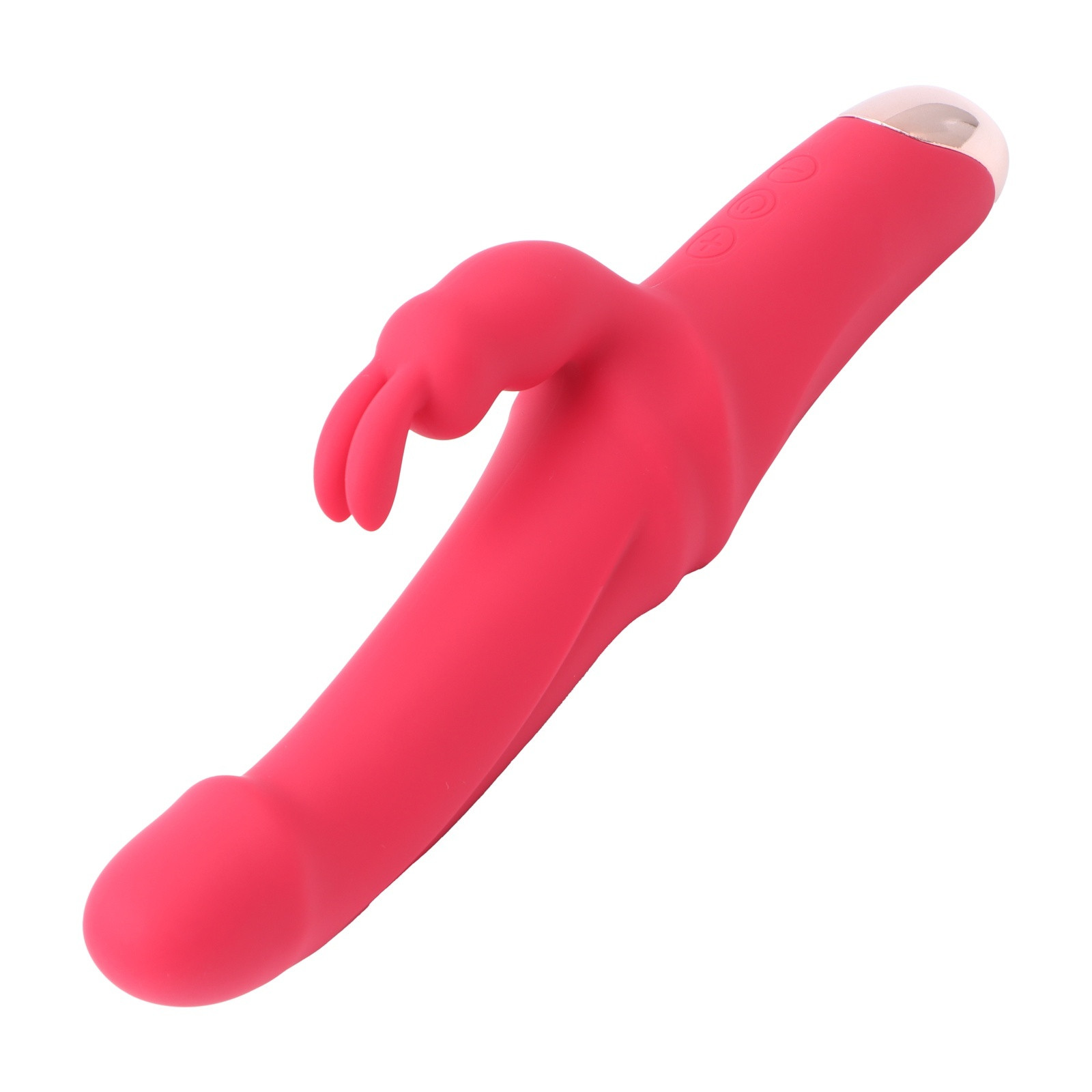 Вибратор кролик 10 режимов, бордовый