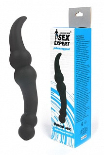Анальный стимулятор силикон черный «Sex Expert»