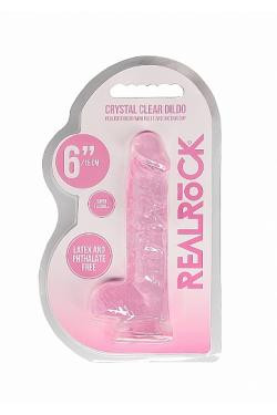 Фалоимитатор Realistic Dildo 6" розовый 15 см