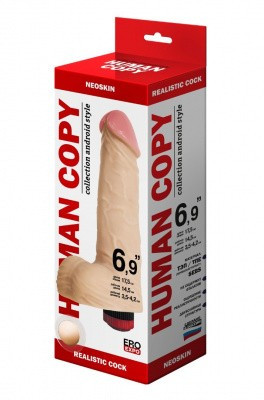 Вибратор-реалистик HUMAN COPY 6,9"																			