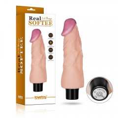 Вибратор REAL SOFTEE Vibrating Dildo 7.0"