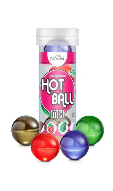 Лубрикант AROMATIC HOT BALL MIX на масляной основе в виде 4 шариков