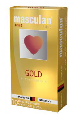 Презервативы Masculan Ultra Gold №10 Золотой