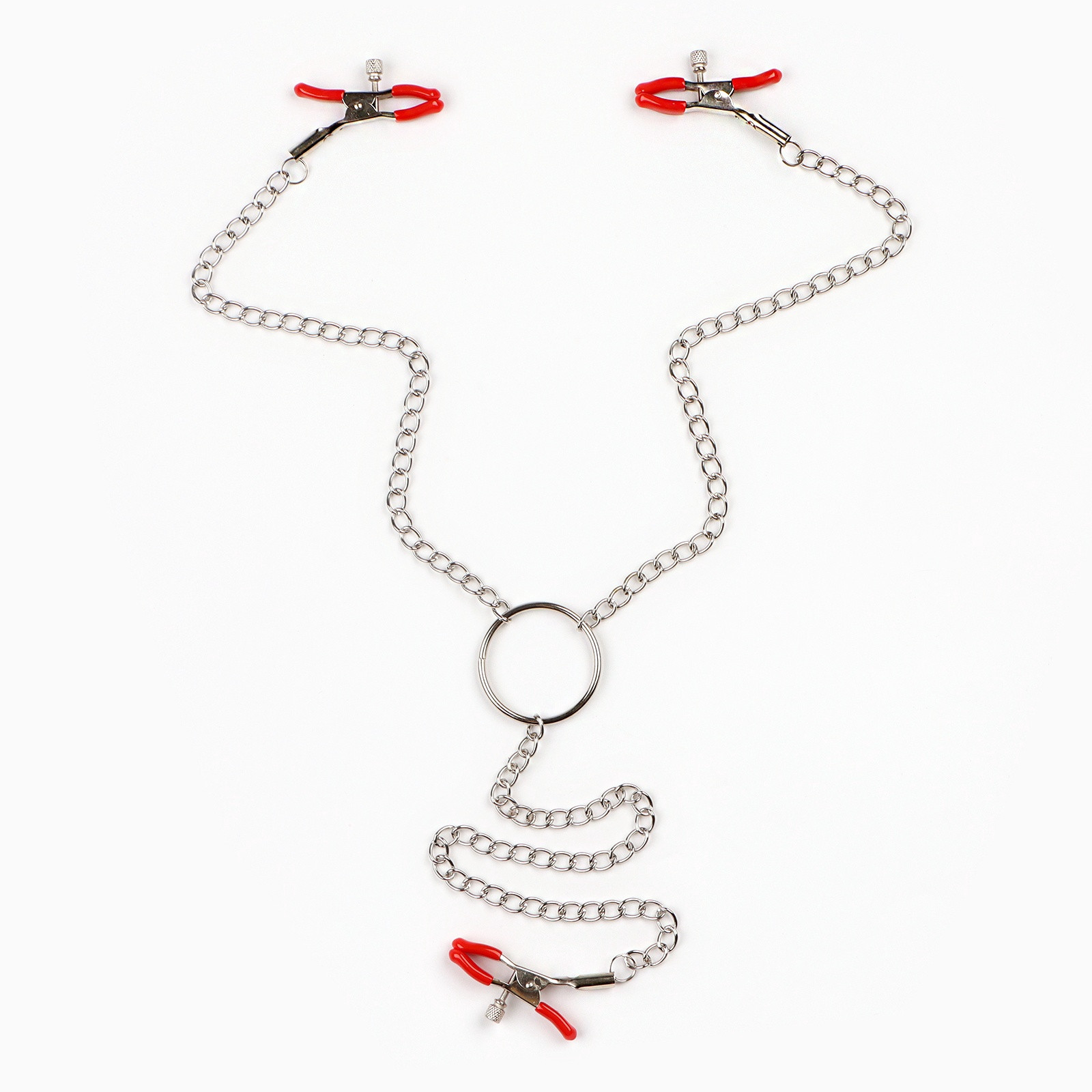 Зажимы для сосков и клитора, красные