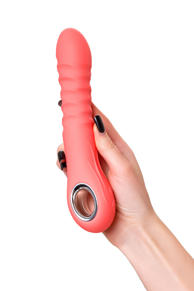 Вибратор Flovetta Flox, силикон, коралловый, 21,5 см