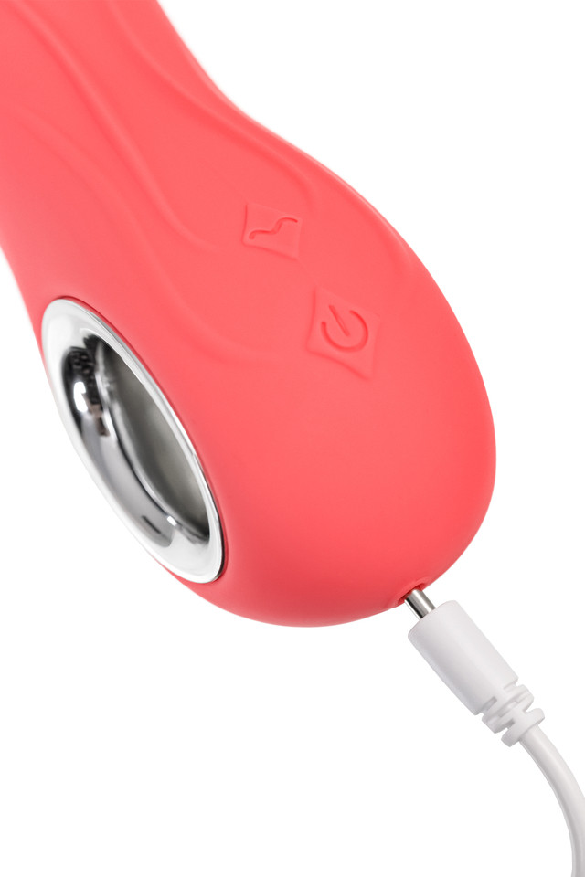 Вибратор Flovetta Flox, силикон, коралловый, 21,5 см