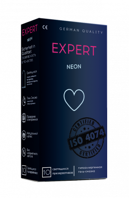 Презервативы EXPERT NEON светящиеся, 10 шт.