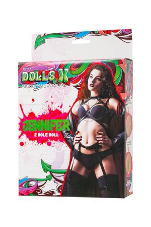 Кукла надувная Dolls-X Jennifer, с двумя отверстиями,150 см