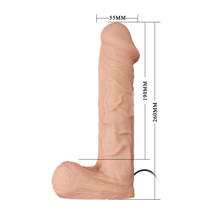 Страпон с вибрацией RealDeal 10,2"