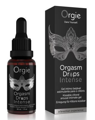 Возбуждающий съедобный гель для клитора Orgie Orgasm Drops Intense, 30 мл