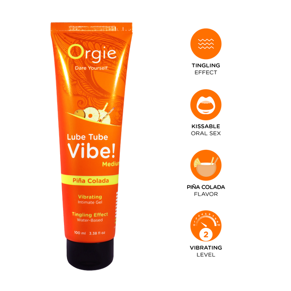 Гель Orgie Lube Tube Vibe Medium Pina Colada, 100 мл