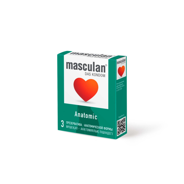 Презервативы Masculan Anatomic, 3шт Анатомические