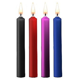 Набор восковых BDSM-свечей Teasing Wax Candles, цветные