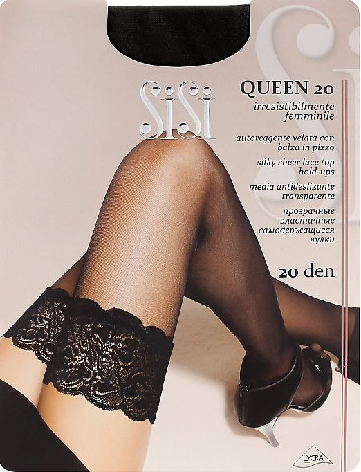Чулки SiSi Qween 20 den 2-S Черный