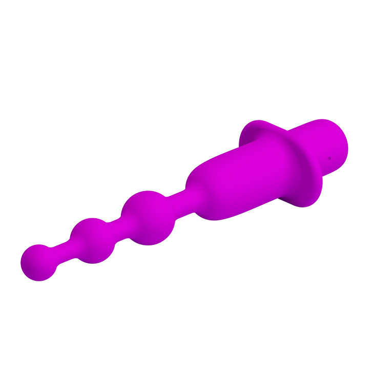 Анальная елочка Hermosa с вибрацией, фиолетовая USB