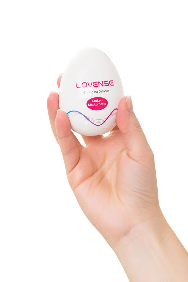 Мастурбатор яйцо LOVENSE Kraken, TPE, белый, 6,2 см