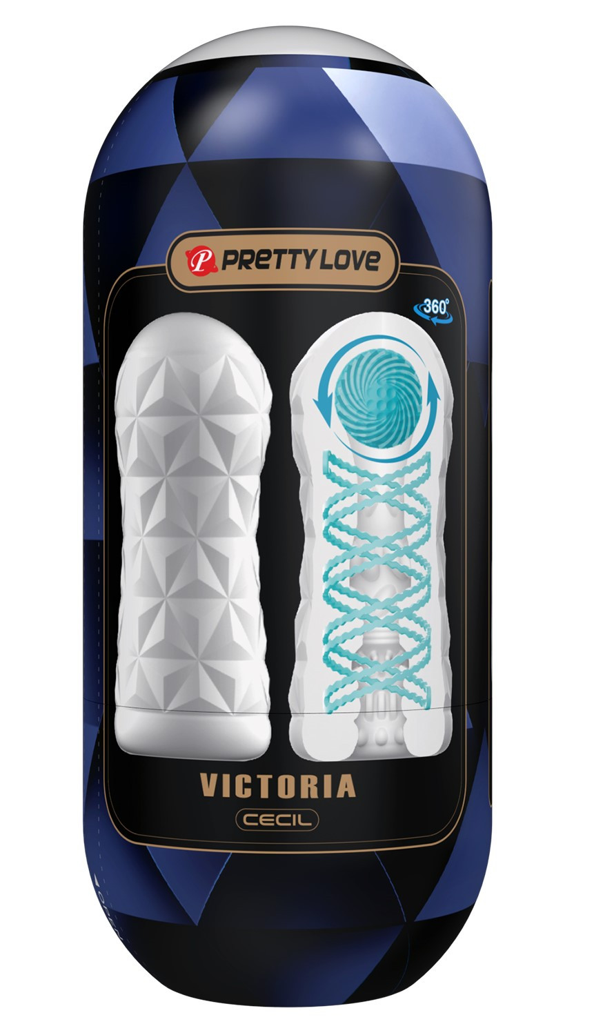 Мастурбатор VICTORIA CECIL, белый 16,5 см