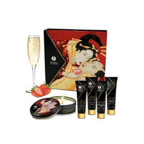 Набор Geisha's Secret Клубника и шампанское 5 предметов