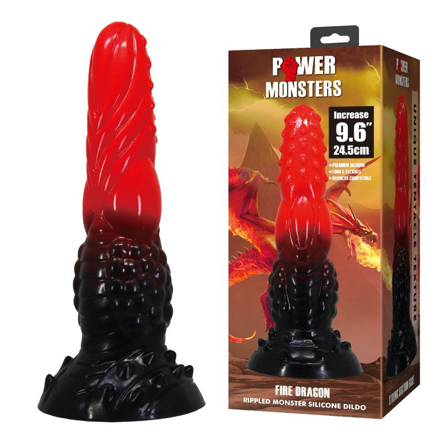 Фаллоимитатор Monster Fire Dracon 9.6"