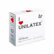 Презервативы UNILATEX "ULTRA THIN" ультратонкие, 3шт