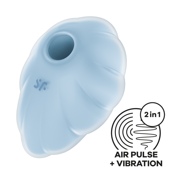 Вакуумно-волновой вибростимулятор Satisfyer Cloud Dancer голубой