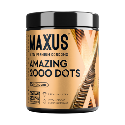 Презервативы MAXUS 2000 Amazing Dots №15 точечные