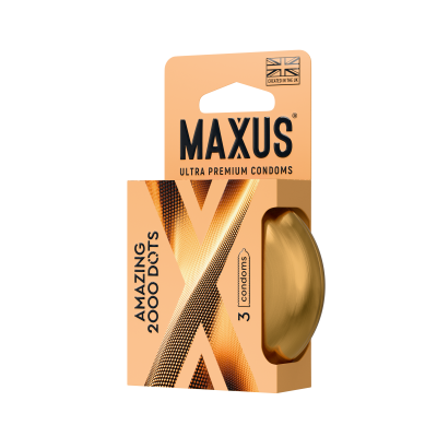 Презервативы MAXUS 2000 Amazing Dots №3 точечные