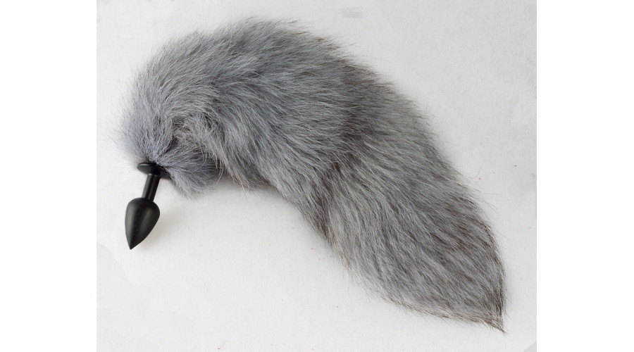 Анальная пробка силикон Ø 2,8 хвостик свелый 