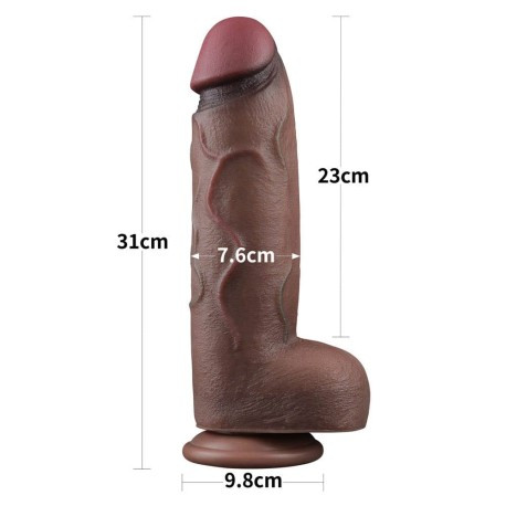 Реалистик Dual Layered Silicone Cock XXL 12"