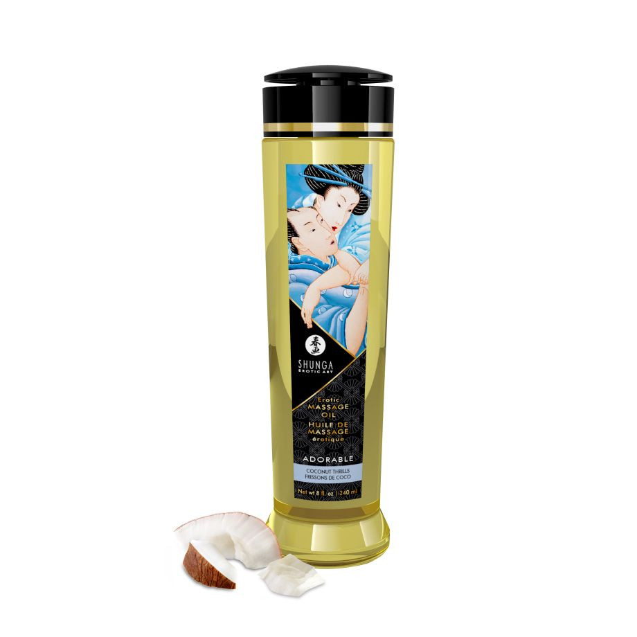 Масло Shunga Erotic Massage Oil «Кокосовое волнение», 240 мл