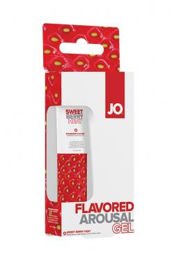Гель съедобный возбуждающий вкус клубники/JO Sweet Berry Heat ,10 мл.