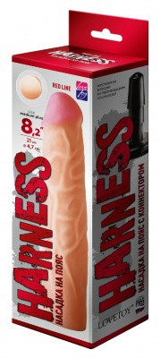 Насадка для страпона HARNESS с коннектором  8,2" 21/4,5 см.