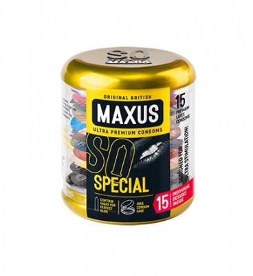 Презервативы MAXUS Special №15 точечно-ребристые ж/к