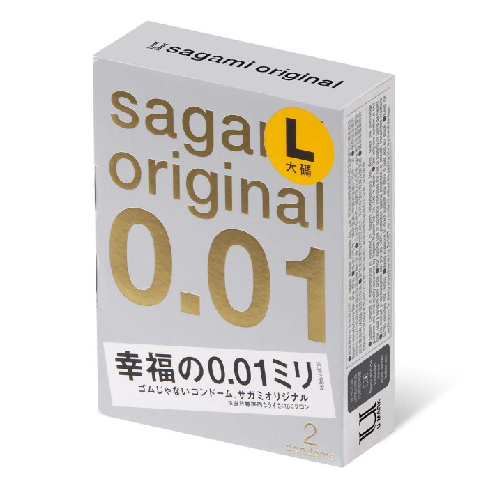 Презервативы SAGAMI Original 0.01 L-Size полиуретан, 2шт.