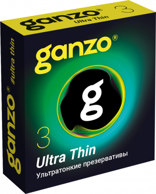 Презервативы "GANZO" ULTRA THIN №3 cупер тонкие