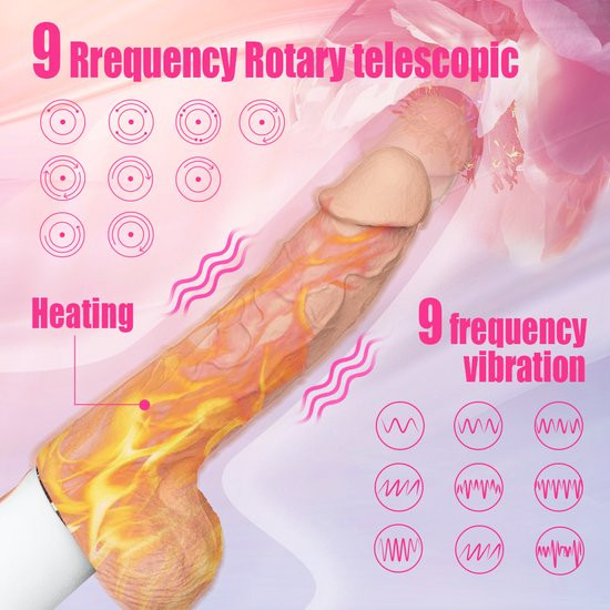 Вибратор Patton Thrusting Dildo 6.5", с поступательными движениями.