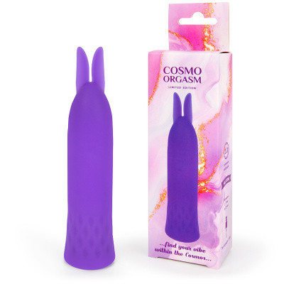 Вибратор COSMO ORGASM зайчик,Ø 22 мм фиолетовый