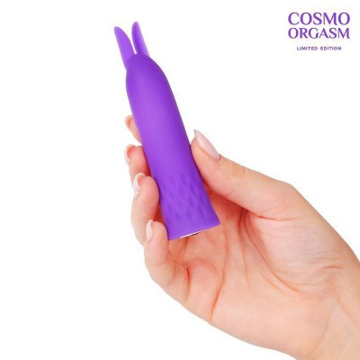 Вибратор COSMO ORGASM зайчик,Ø 22 мм фиолетовый